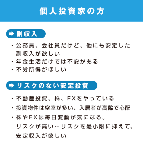 個人投資家の方